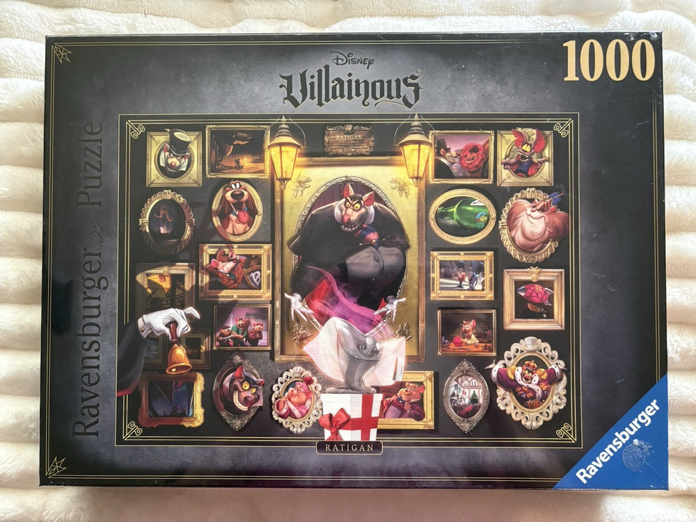 Ravensburger Disney Villainous Ratigan 1000-Piece Puzzle Sealed - New!